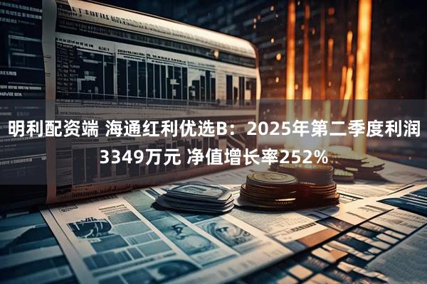 明利配资端 海通红利优选B：2025年第二季度利润3349万元 净值增长率252%